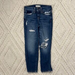 Abercrombie Kids Blue Jeans with Distressed Details